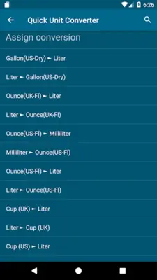 Quick Unit Converter android App screenshot 2